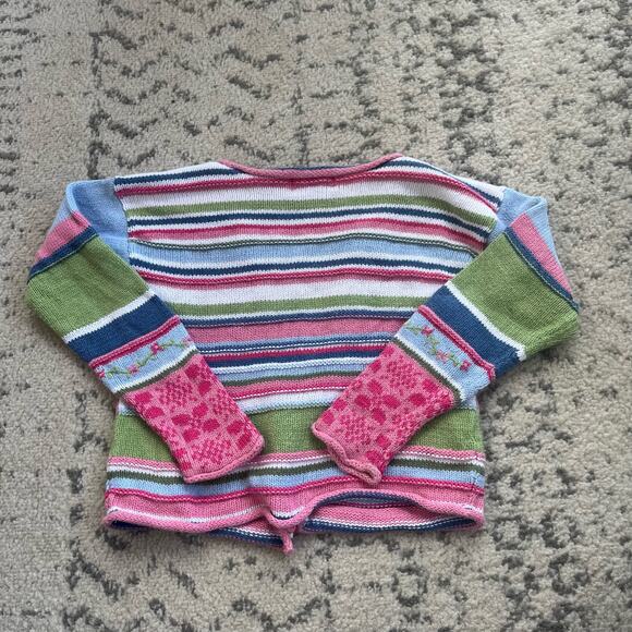 Vtg Girls Hartstrings Sweater Cardigan 5/6 - Picture 5 of 7